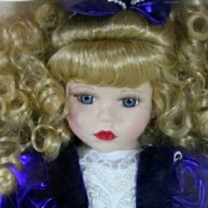 Antique 19" Limited Collector's Edition Bisque Porcelain Doll by Melissa Jane